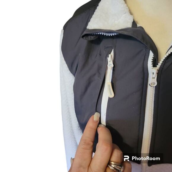 FILA Sport White Fleece Jacket Women's Size Large - Picture 2 of 8